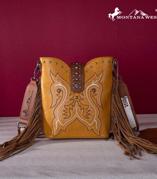 MONTANAWEST BAGS :: CROSSBODY BAGS :: Wholesale Montana West Fringe Crossbody Bag