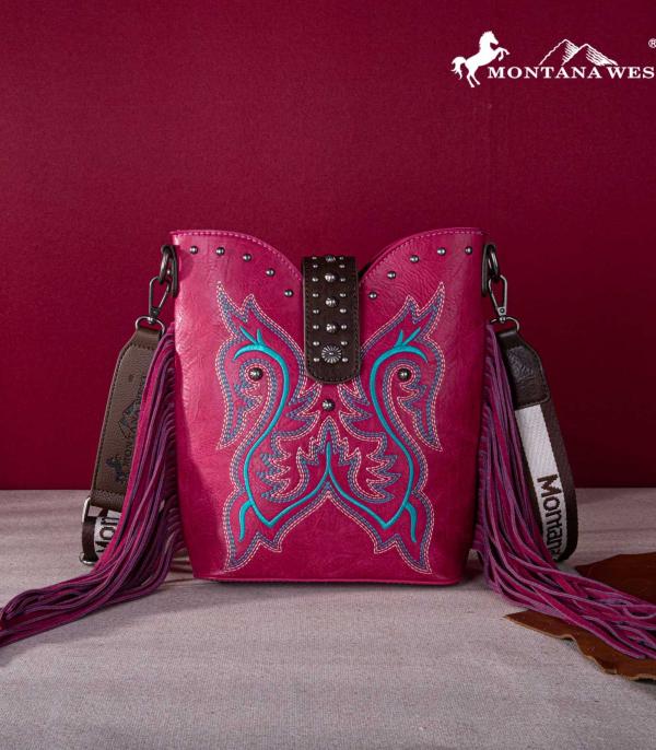 MONTANAWEST BAGS :: CROSSBODY BAGS :: Wholesale Montana West Fringe Crossbody Bag