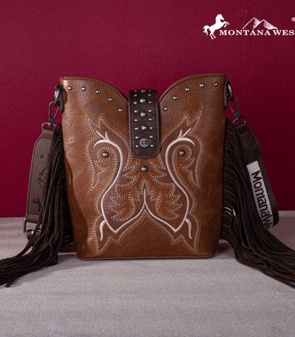 MONTANAWEST BAGS :: CROSSBODY BAGS :: Wholesale Montana West Fringe Crossbody Bag