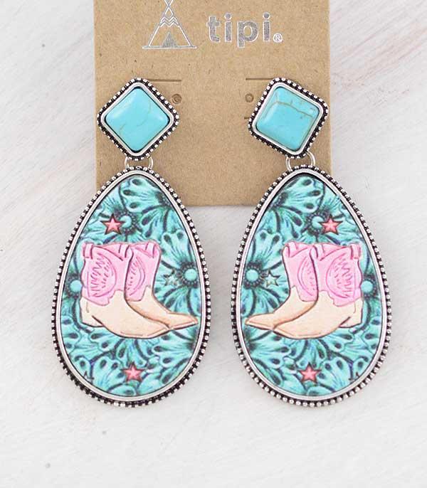New Arrival :: Wholesale Tipi Brand Western Cowgirl Boots Earring
