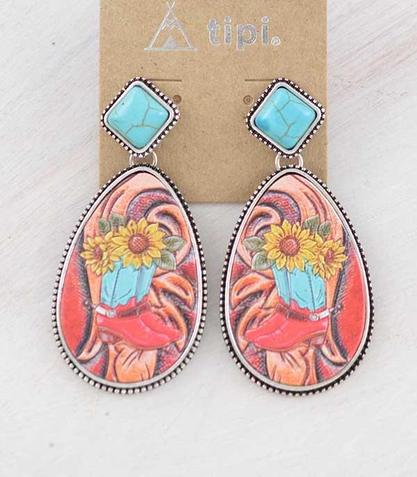 New Arrival :: Wholesale Tipi Brand Cowgirl Boots Earrings
