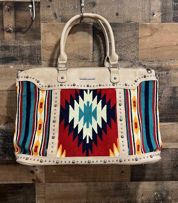 MONTANAWEST BAGS :: WESTERN PURSES :: Wholesale Montana West Aztec Weekender Bag