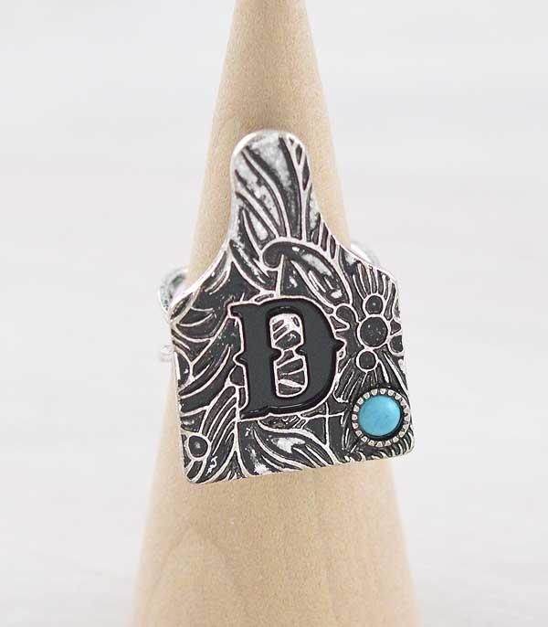 WHAT'S NEW :: Wholesale Tipi Brand Cattle Tag Initial Ring