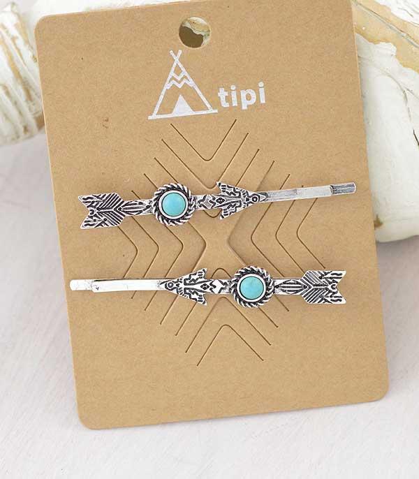 HATS I HAIR ACC :: HAIR ACCESSORIES :: Wholesale Tipi Brand Arrow Hair Pin Set