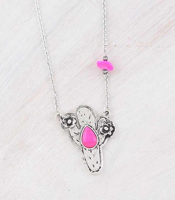 WHAT'S NEW :: Wholesale Western Cactus Pendant Necklace