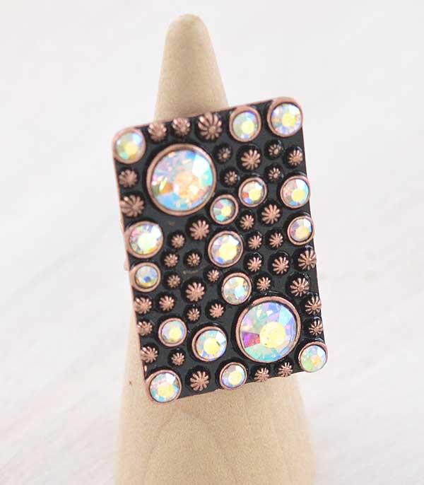 RINGS :: Wholesale Tipi Western Glass Stone Ring