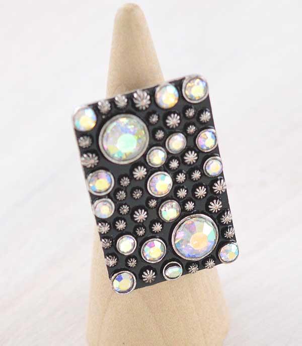New Arrival :: Wholesale Tipi Western Glass Stone Ring
