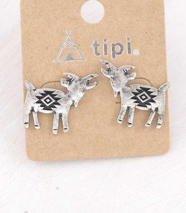 New Arrival :: Wholesale Tipi Western Goat Earrings