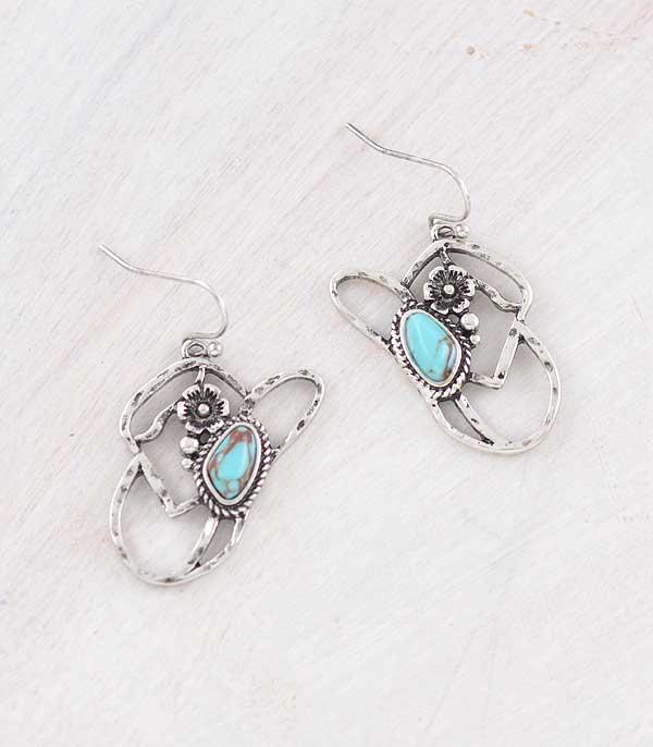 EARRINGS :: WESTERN HOOK EARRINGS :: Wholesale Western Cowboy Hat Earrings