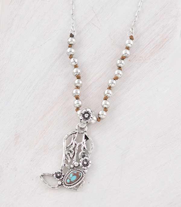 New Arrival :: Wholesale Western Cowboy Boots Necklace