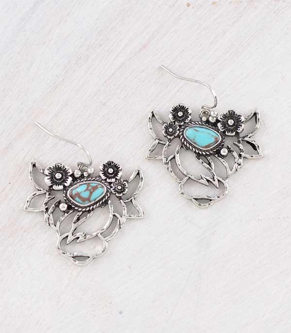 EARRINGS :: WESTERN HOOK EARRINGS :: Wholesale Highland Cow Dangle Earrings
