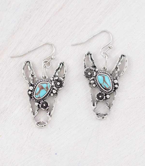 EARRINGS :: WESTERN HOOK EARRINGS :: Wholesale Turquoise Donkey Earrings