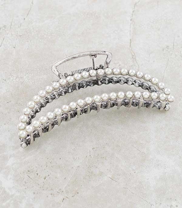 New Arrival :: Wholesale Western Pearl Hair Claw Clip