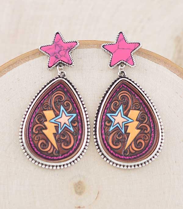 WHAT'S NEW :: Wholesale Western Bolt Teardrop Earrings