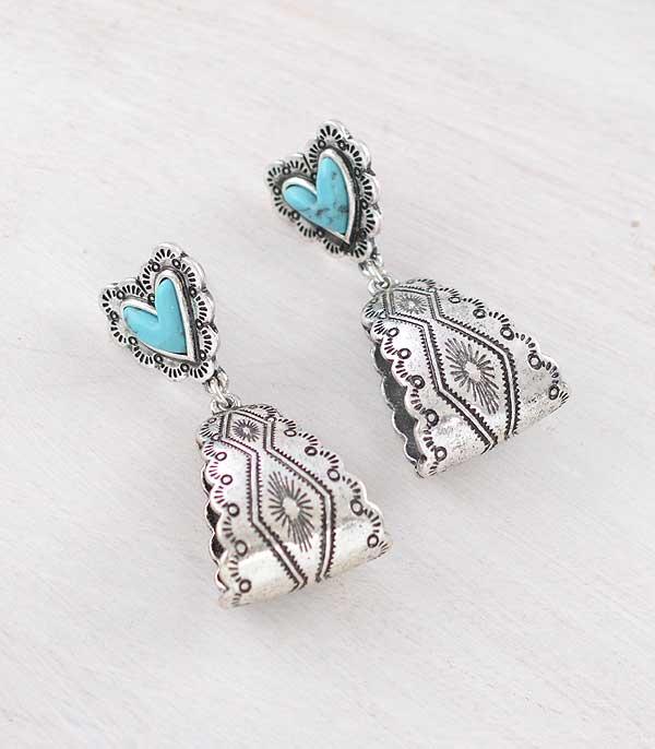 New Arrival :: Wholesale Western Style Concho Post Earrings