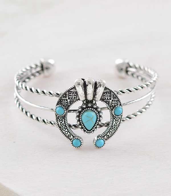 New Arrival :: Wholesale Squash Blossom Cuff Bracelet