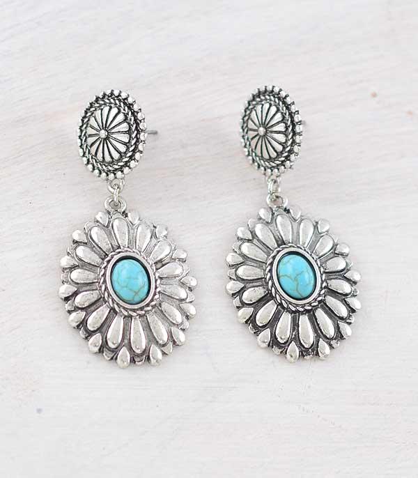 New Arrival :: Wholesale Western Concho Earrings