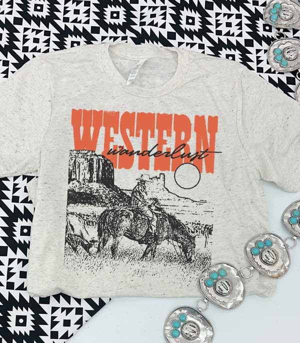 New Arrival :: Wholesale Western Wanderlust Graphic Tshirt