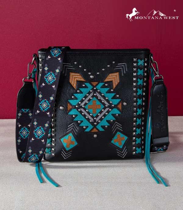 MONTANAWEST BAGS :: CROSSBODY BAGS :: Wholesale Aztec Concealed Carry Crossbody Bag