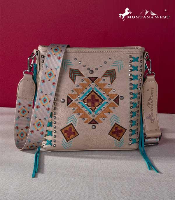 MONTANAWEST BAGS :: CROSSBODY BAGS :: Wholesale Aztec Concealed Carry Crossbody Bag