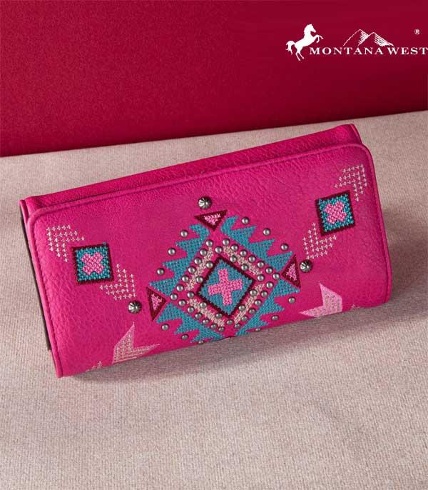 WHAT'S NEW :: Wholesale Montana West Aztec Embroidered Wallet