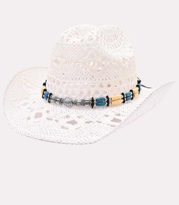 HATS I HAIR ACC :: RANCHER| STRAW HAT :: Wholesale Western Cowgirl Straw Summer Hat