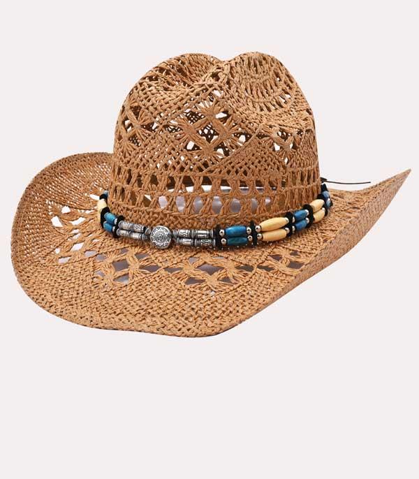 HATS I HAIR ACC :: RANCHER| STRAW HAT :: Wholesale Western Cowgirl Summer Straw Hat