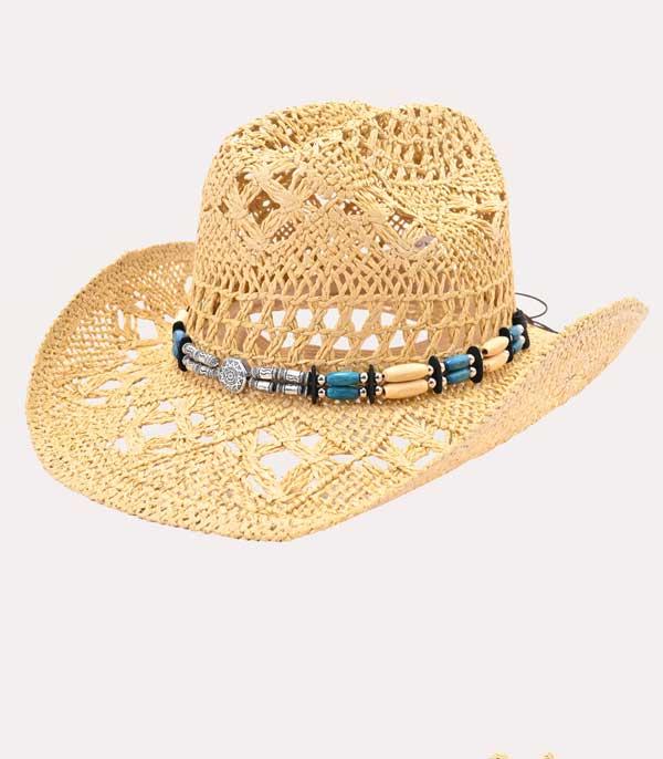 HATS I HAIR ACC :: RANCHER| STRAW HAT :: Wholesale Western Cowgirl Summer Straw Hat