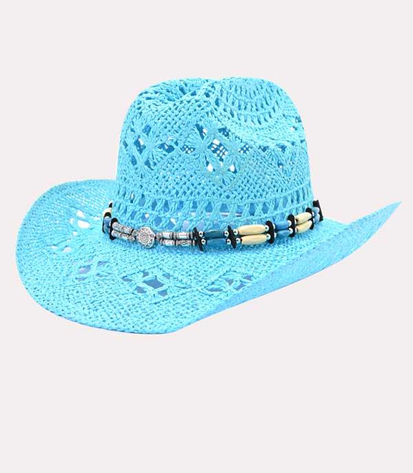 HATS I HAIR ACC :: RANCHER| STRAW HAT :: Wholesale Western Cowgirl Summer Straw Hat