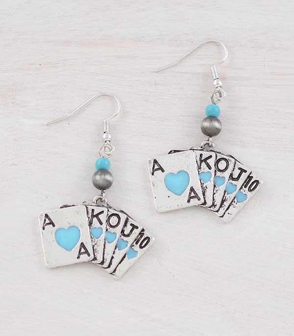 WHAT'S NEW :: Wholesale Western Playing Card Earrings