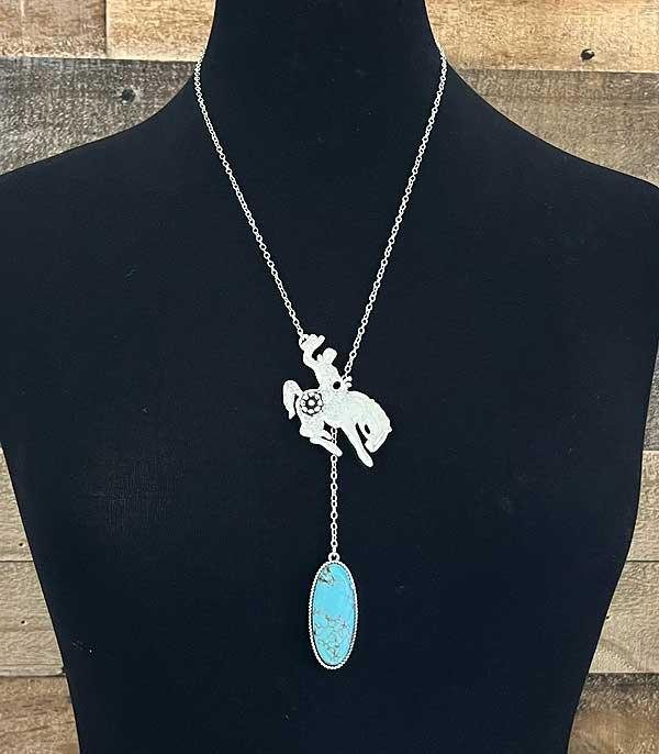 WHAT'S NEW :: Wholesale Western Cowboy Bronco Necklace