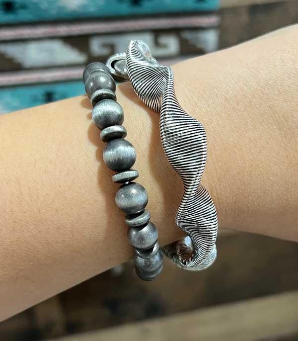 BRACELETS :: STRETCH-BEAD :: Wholesale Western Navajo Pearl Bracelet Set