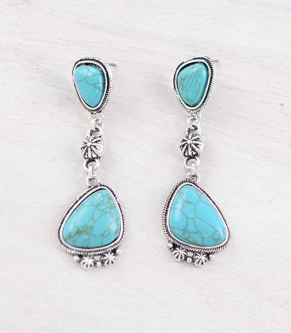 WHAT'S NEW :: Wholesale Western Turquoise Drop Earrings