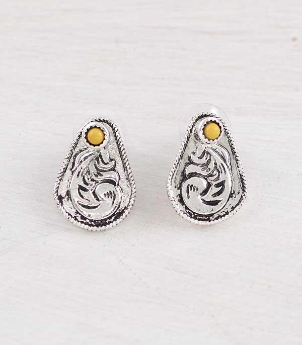 New Arrival :: Wholesale Western Tooling Post Earrings