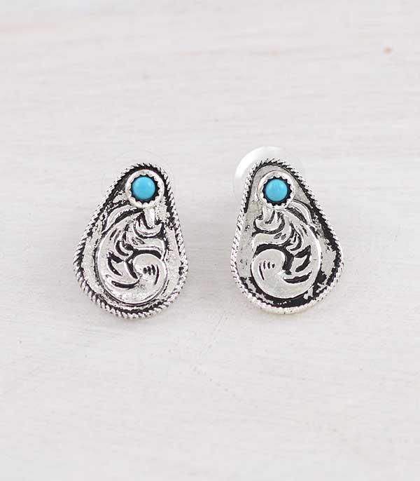 New Arrival :: Wholesale Western Tooling Post Earrings