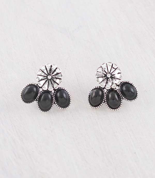 WHAT'S NEW :: Wholesale Semi Stone Concho Post Earrings