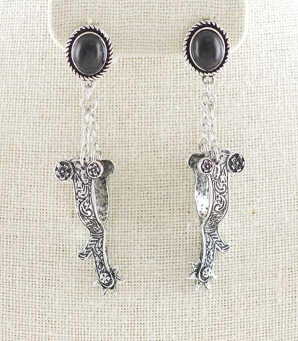 New Arrival :: Wholesale Western Boot Spur Earrings