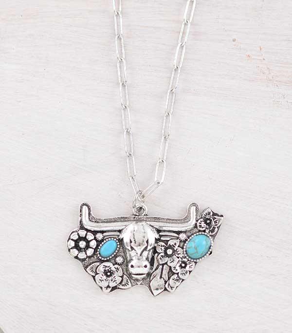 WHAT'S NEW :: Wholesale Western Turquoise Cow Necklace