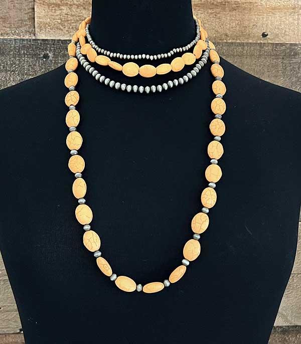 WHAT'S NEW :: Wholesale 4PC Set Western Stone Necklace