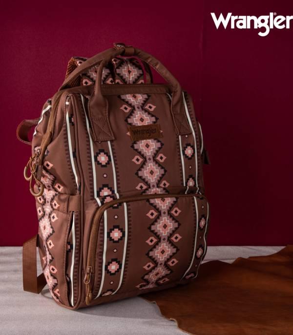 MONTANAWEST BAGS :: WESTERN PURSES :: Wholesale Wrangler Aztec Multi Functional Backpack