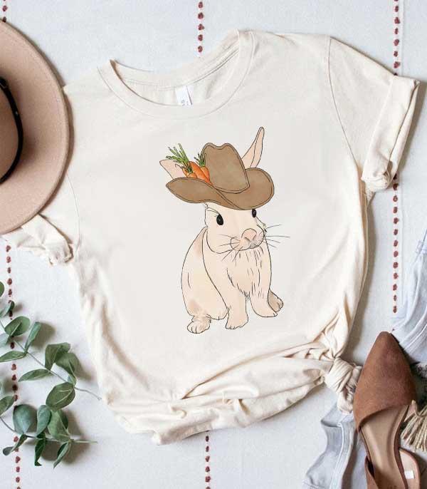 <font color=green>SPRING</font> :: Wholesale Cowboy Bunny Bella Canvas Tshirt