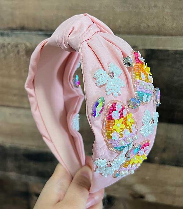 New Arrival :: Wholesale Easter Beaded Top Knot Headband