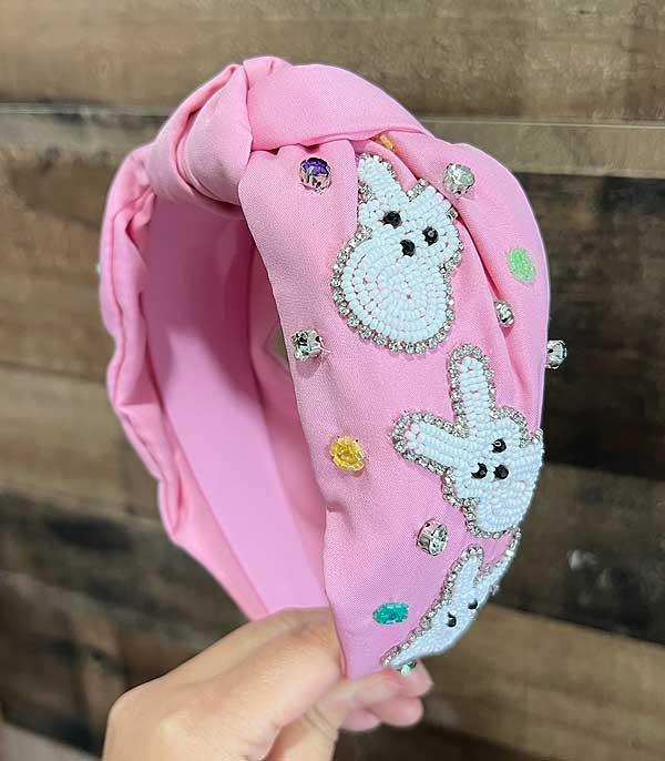 HATS I HAIR ACC :: HAIR ACCESSORIES :: Wholesale Easter Beaded Top Knot Headband
