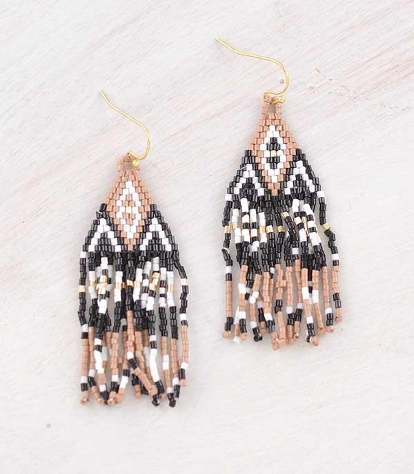 WHAT'S NEW :: Wholesale Aztec Bead Tassel Earrings