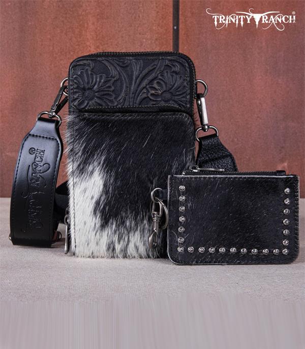 New Arrival :: Wholesale Cowhide Tooled Phone Crossbody Bag