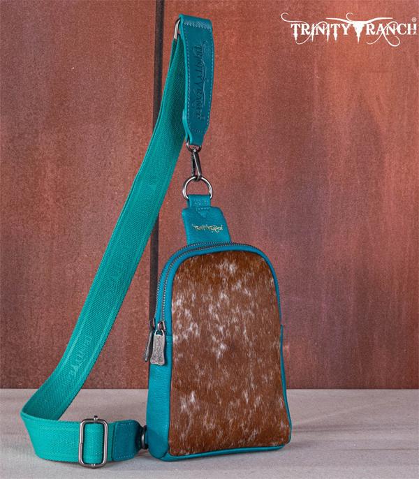 New Arrival :: Wholesale Trinity Ranch Cowhide Sling Bag