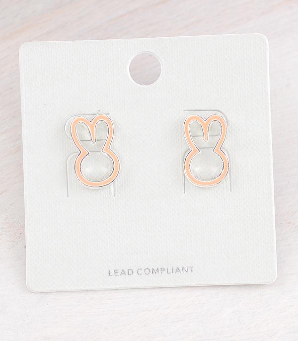 New Arrival :: Wholesale Bunny Cut Out Post Earrings