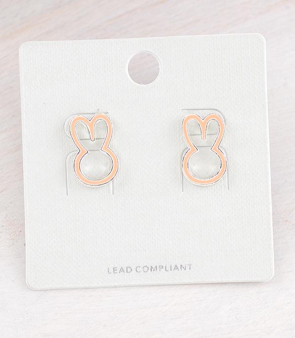 <font color=green>SPRING</font> :: Wholesale Bunny Cut Out Post Earrings