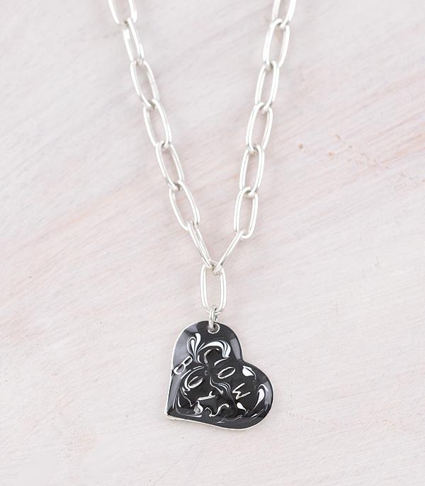 WHAT'S NEW :: Wholesale Cowboy Heart Pendant Necklace