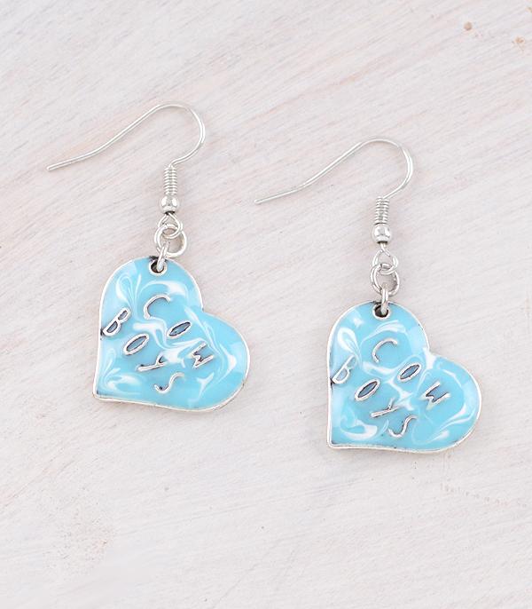 New Arrival :: Wholesale Cowboy Heart Earrings